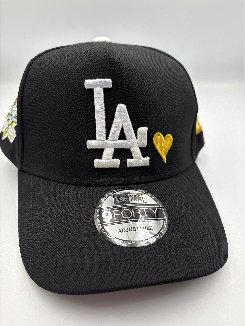 New Era 9FORTY Adjustable Los Angeles Dodgers Black Baseball Cap